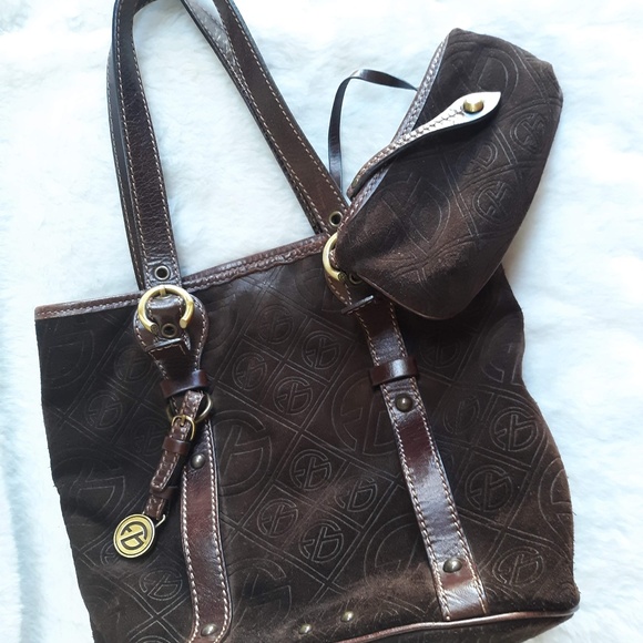 RARE FRANCESCO BIASIA SUEDE SIGNATURE BUCKET BAG - Picture 1 of 8